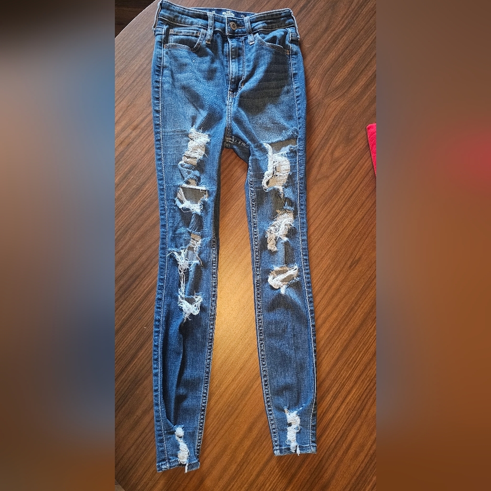 Distressed Blue Women's Jeans